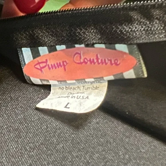 Vintage Pinup Girl Clothing Original Natalie Pencil Dress in Black Size L - Picture 2 of 3